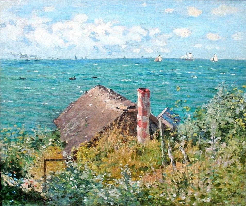 The Cabin at Saint-Adresse, 1867 - Claude Monet Paintings